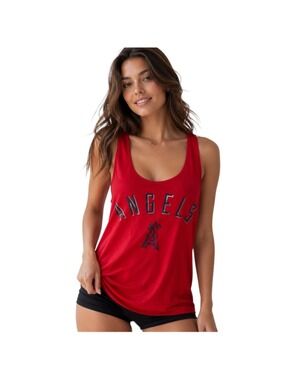 PINK Victoria’s Secret x 5th & Ocean Los Angeles Anaheim Angels Tank Top Red